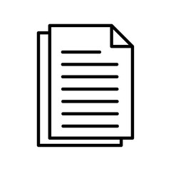 Document icon Art design illustration