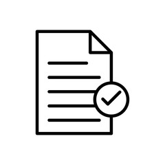 Document accepted icon Art design illustration