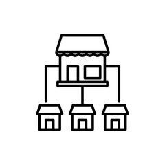 Franchise icon Art design illustration