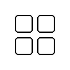 Grid view icon Art design illustration
