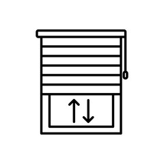 Jalousie icon Art design illustration