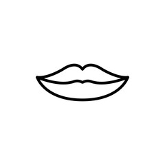 Lips icon Art design illustration