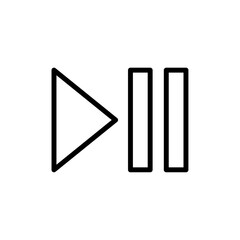 Play pause icon Art design illustration