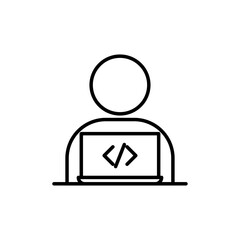Programmer icon Art design illustration
