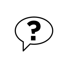 Question icon Art design illustration