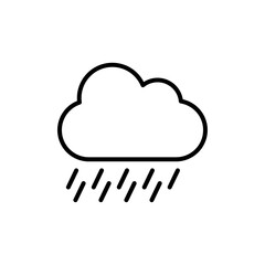 Rainy icon Art design illustration