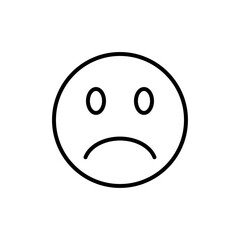 Fototapeta premium Sad icon Art design illustration