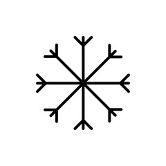 Snowflake icon Art design illustration