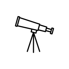 Telescope Icon Art design illustration