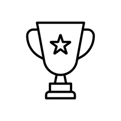 Trophy icon Art design illustration