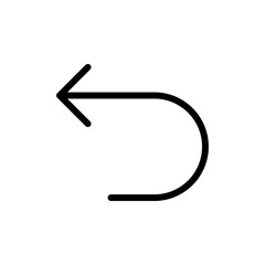 Undo icon Art design illustration