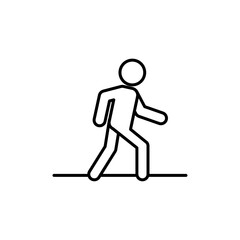 Obraz premium Walk icon Art design illustration