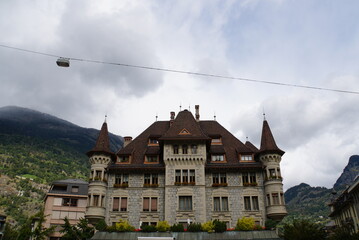 Obraz premium Stadtplatz in The City of Brig - Switzerland