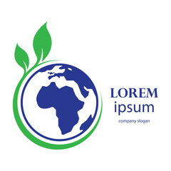 simple and creative globe logo design