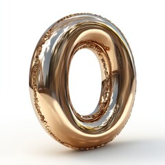 Golden Ring: A 3D Render of a Shiny, Metallic, Circular Object