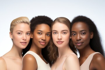 Obraz premium Portrait adult women skin.