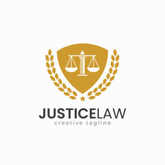 Modern Justice Law logo, attorney, advocate, barrister, crime, case, judgment logo template