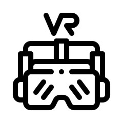 Virtual Reality Headset line icon