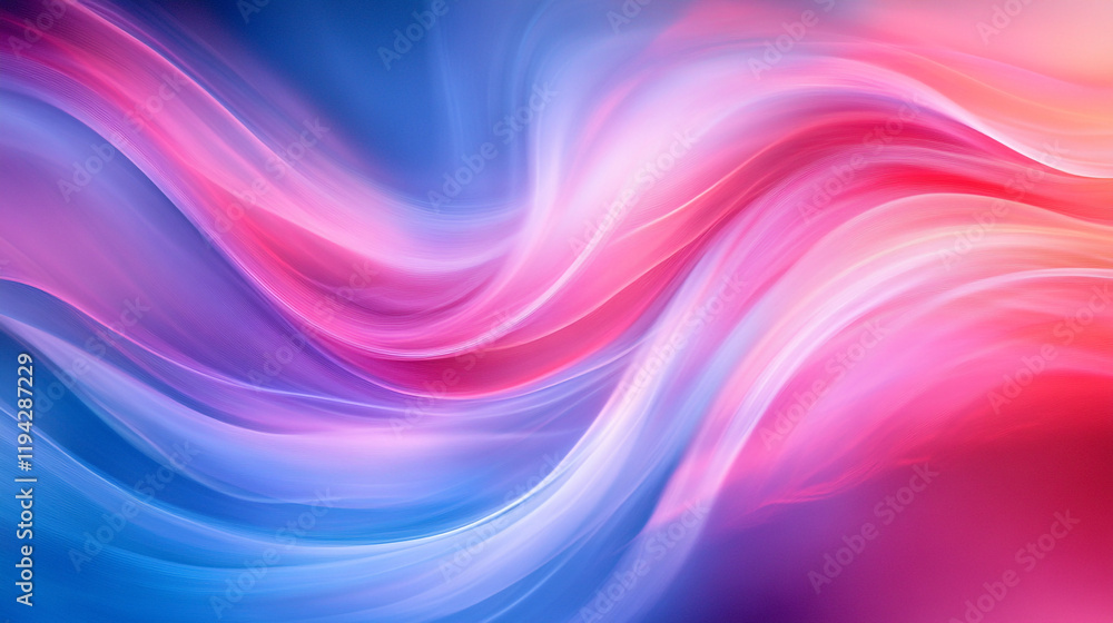 Poster colorful abstract waves blend together in a vibrant display of fluid motion and texture