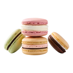 Wall murals Colorful macarons with a variety of fun and playful flavors.