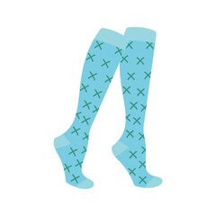 Black socks with yellow diamonds Illustration