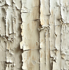 A beige background with peeling paint in light to dark shades creates an artistic, textured effect, perfect for interior decor or graphic design accents.