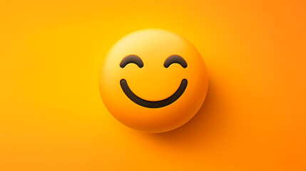 Joyful expression with a smile