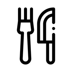 Fork and Knife line icon