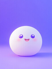 3D cartoon cute Tangyuan illustration