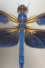 blue dragon fly