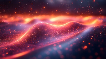 Fototapeta premium Sleek high-tech transition with glowing lines and smooth animations between clips