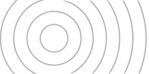Monochromatic Circular Concentric Lines. Minimalist Grey and White Abstract Background Design for Creative Projects. white silver circle square shape with futuristic concept