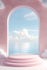 E-commerce product booth background