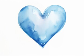 Fototapeta premium A heart shape water drop white background creativity drawing.