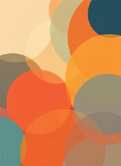 abstract vector business background with colorful overlaping circles on it