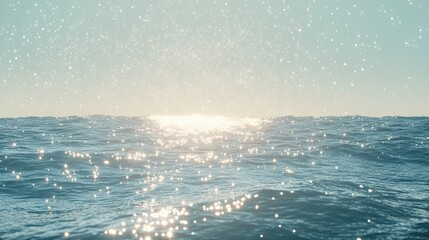 Sunlit Ocean Waves at Dusk with Sparkling Reflections ? Ideal for Relaxation and Nature Themes