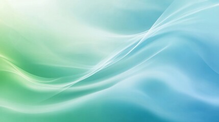Obraz premium A calming abstract gradient background with cool, tranquil tones.featuring smooth blue and green transitions.evoking a sense of peace and relaxation.ideal for meditation apps