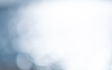 青い背景の玉ボケ