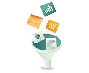 Business management filter funnel analysis