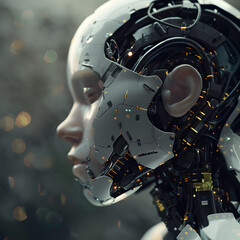 Fototapeta premium Technology transformational concept, AI-Driven Technology Transformation