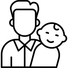 Father line icon