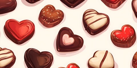 Fototapeta premium chocolate seamless pattern