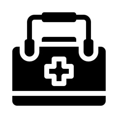 First aid kit glyph icon