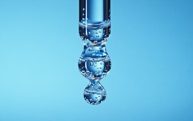 Cosmetics liquid dropper with skin care concept, 3D rendering.
