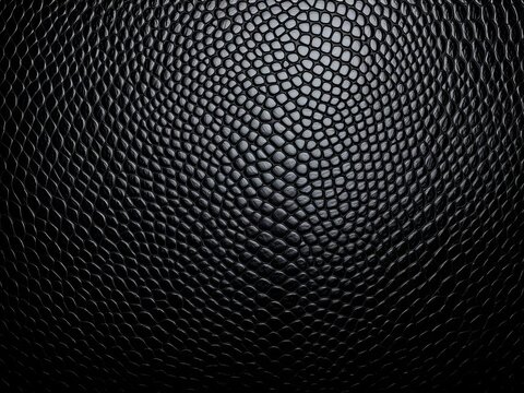 Shiny black snake skin leather texture with scales, skin, texture