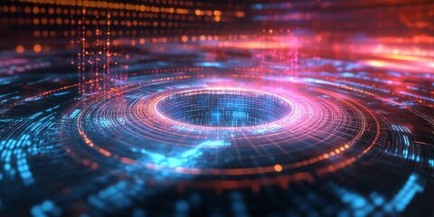 A 3D Hologram of a Quantum Processor Interacting with Cutting-Edge Technology