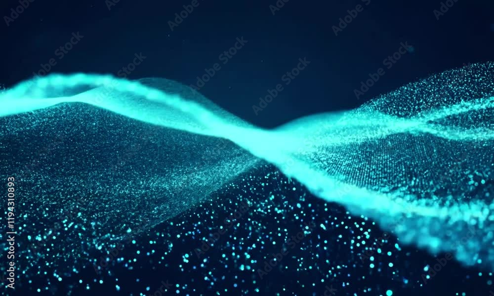 Wall mural abstract background wave particle grain