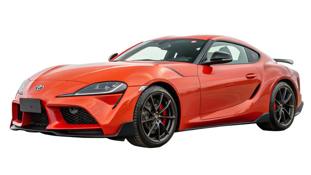 Toyota Supra isolated.