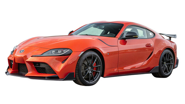 Toyota Supra isolated.