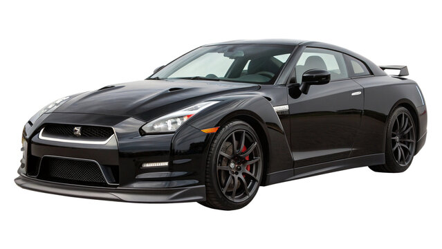 Nissan GTR isolated. 